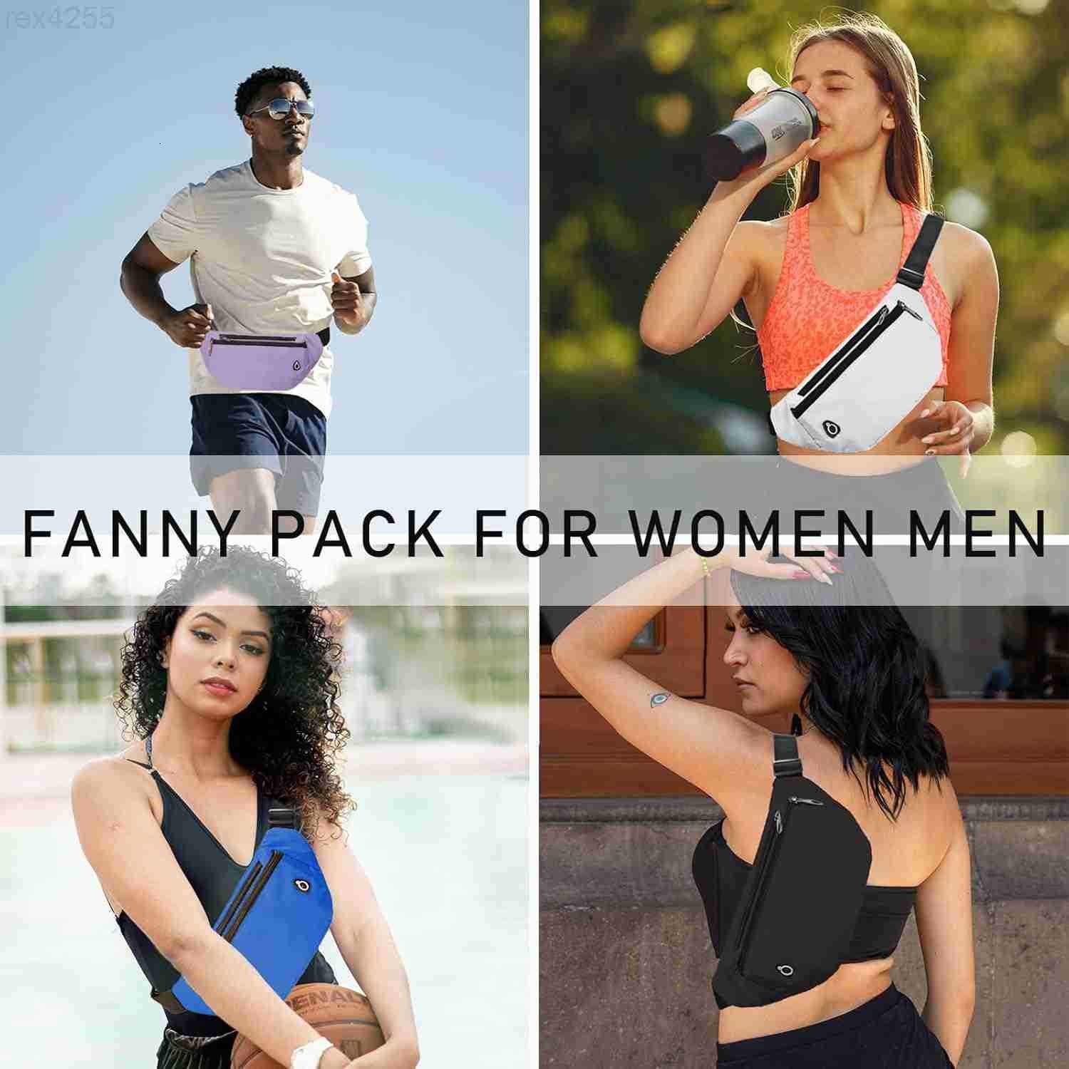 Pack for Women MenCrossbody Fanny Pack Water Resistant Sports Waist Bag Pack Belt Bag for Travel Hiking RunningW250912