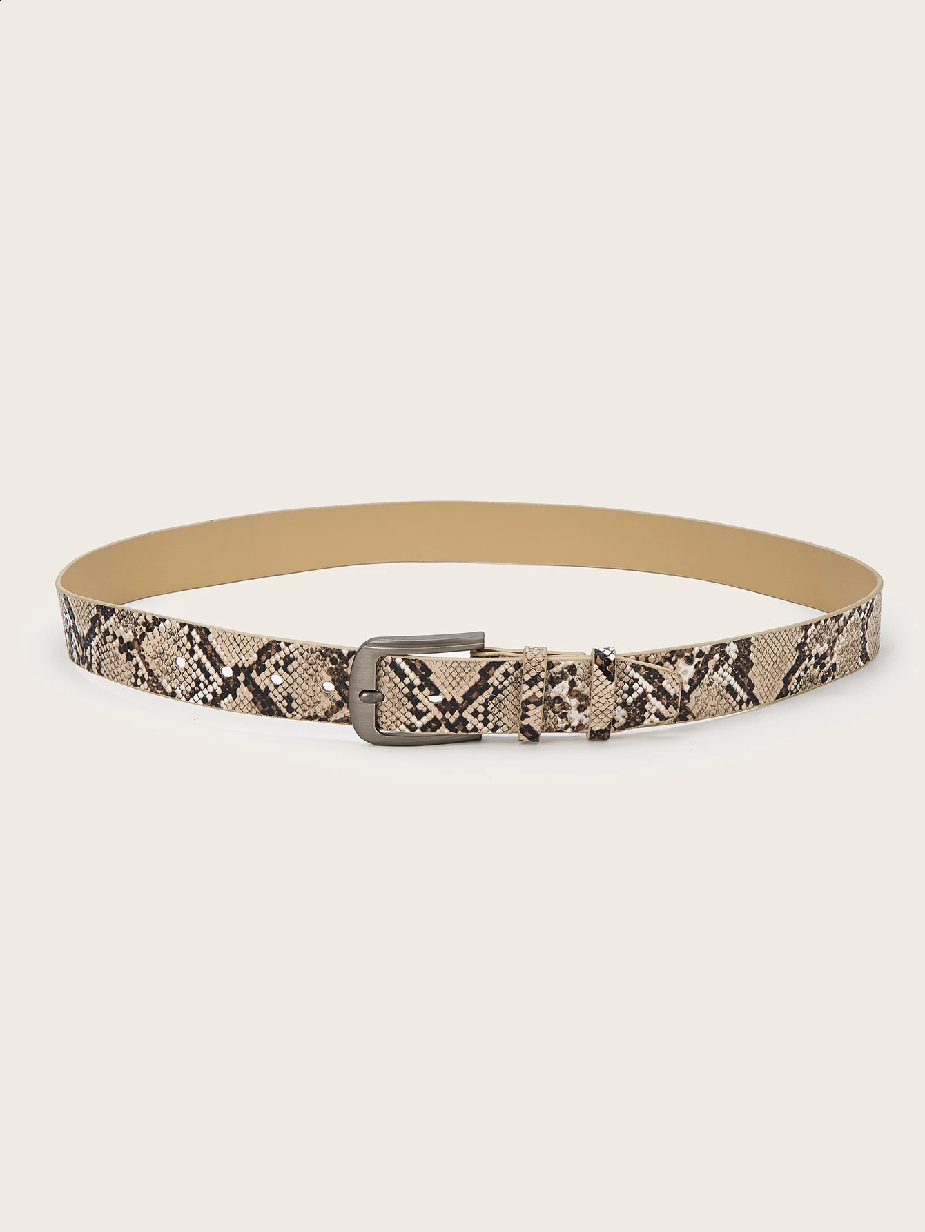 1pc mens snake print western style casual belt a versatile decorative belt for jeans 250911