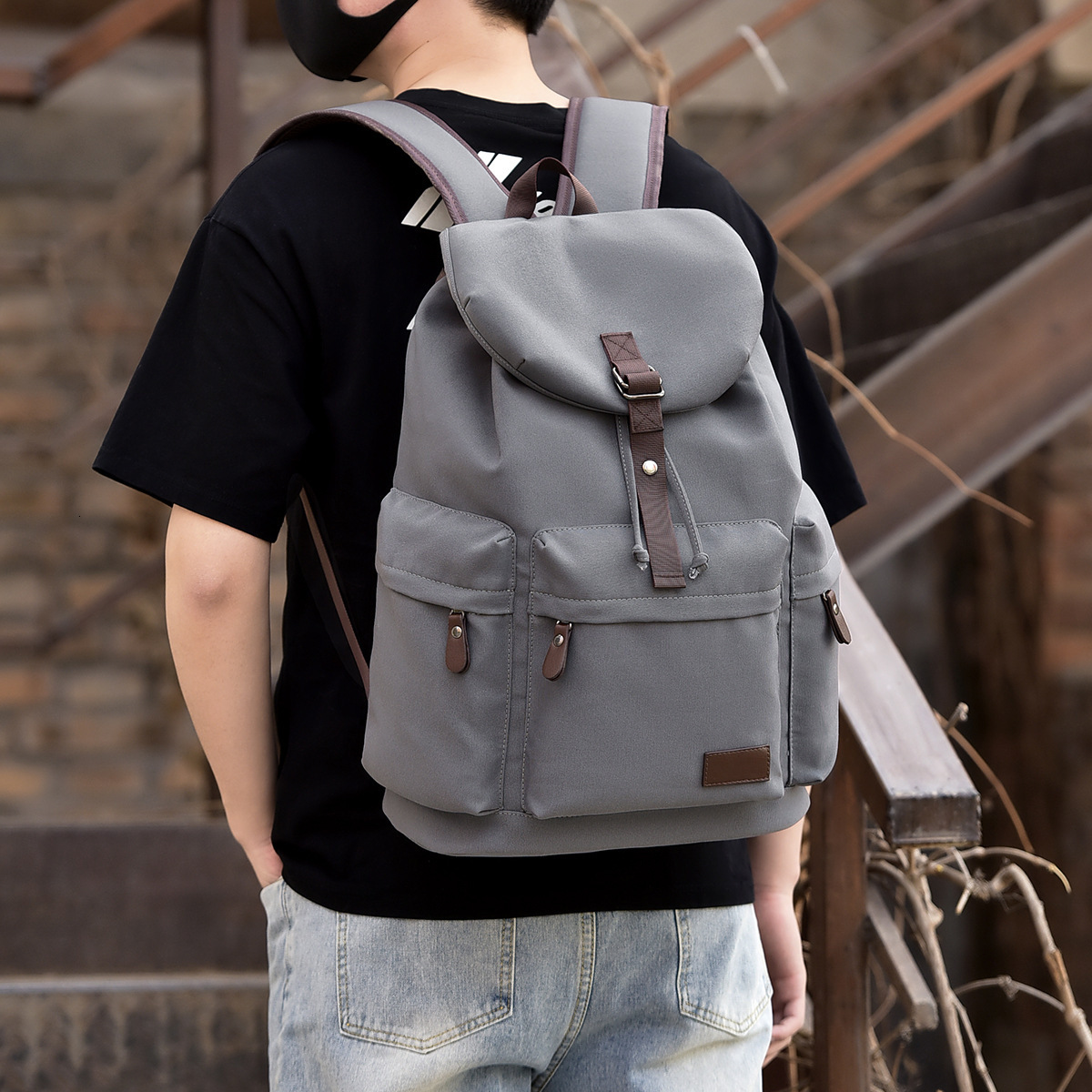 New Backpack For Men And Women High School And College Students Free Shipping Designer Bag Trendy Casual Large Capacity Luxury Bag Travel Backpack Men