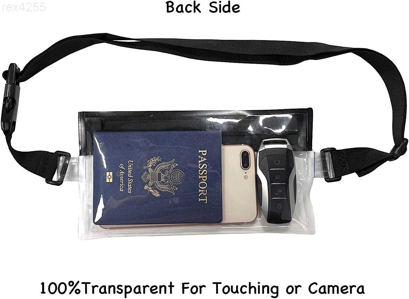 Small Crossbody Bag Travel Fanny Pack Water Resistant Chest Bag Waist Pouch for Biking Running Walking Workout Sports Event ClearW250912