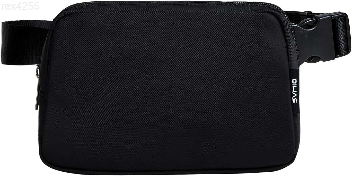 Belt Bag Fanny Packs for Women Crossbody Bag Bum Bags with Adjustable Strap Travel Everywhere CarryOn Sling Bag for Running Hiking Cycling Concert Bla