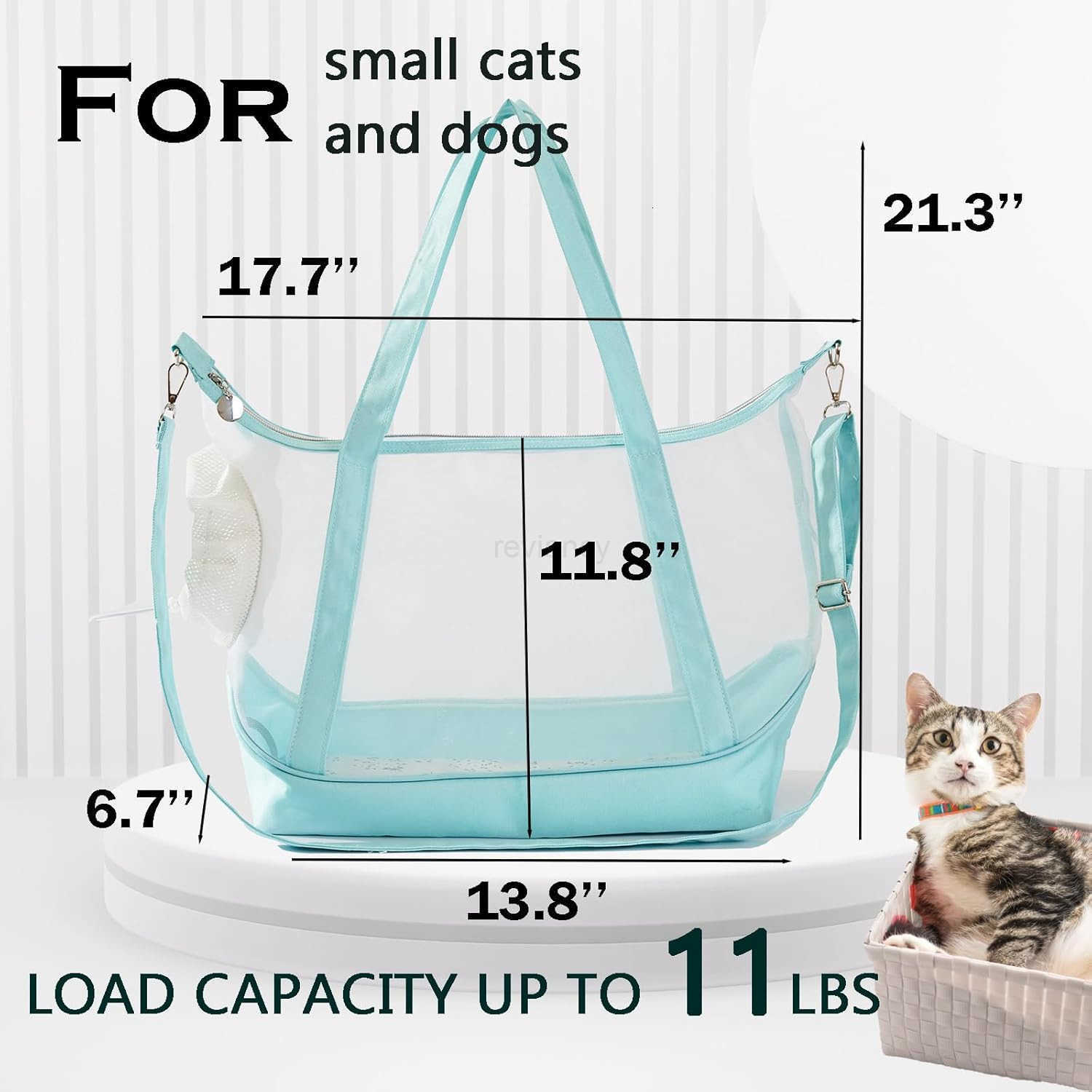 Cat Sling CarrierMesh Cat Carrier Pouch Lightweight Breathable Dog BagSoft Pet Purse Adjustable Window 2in1 Shoulder Strap for Small CatsDogs 311lbs M