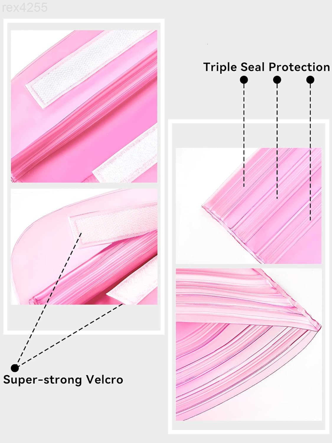 234 Pack Waterproof Pouch with Waist Strap Screen Touchable Dry Bag with Adjustable Belt for Phone Valuables for Kayaking Swimming Snorkeling Boating 