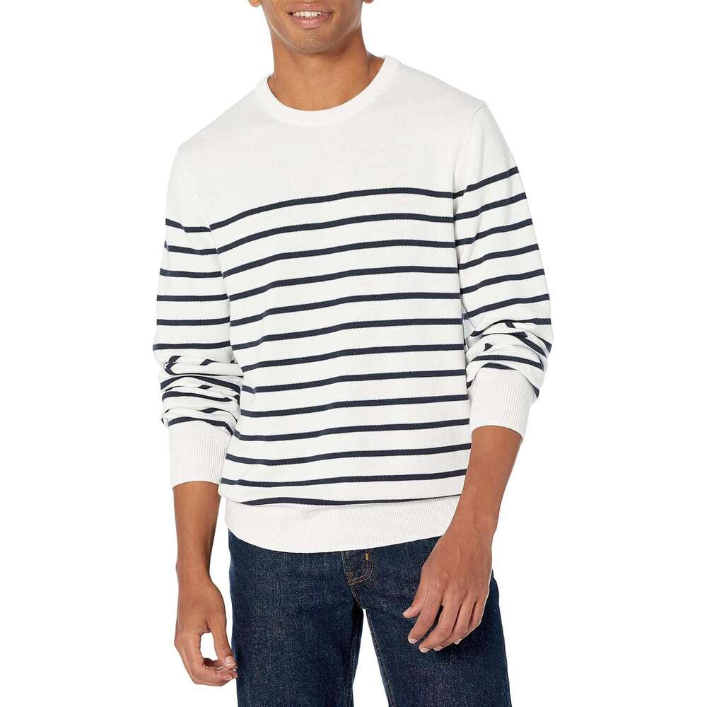 Men's Sleeve Crew Neck Sweater, 100% Cotton, Available in Plus Size and Extra Long ab