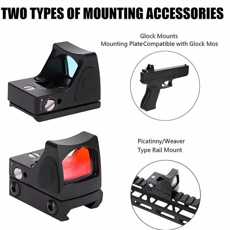 Red Dot Sight Red Dot Scope RMR Sight With 20mm Mount Black C250912