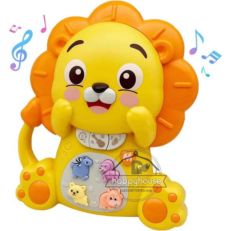 Musical Toys for Toddlers Kora Elephant Lion Baby Piano Light Up Musical Toys Baby Girl Toys Toddler Early Education Baby Toys C250912