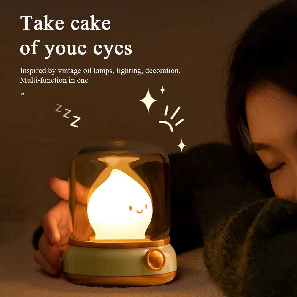 Flameless Candles Night Light Cute Capybara Kerosene Sleeping Nightlights Dimmable 2 Lighting Modes Bedside Lamp For Kid Bedroom C250912