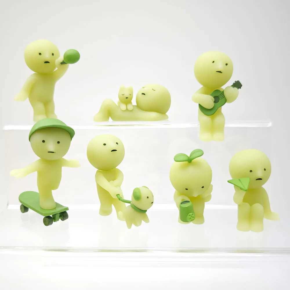 New Smiski Blind box toys Sunday series anime action figure Kawaii luminous model ornaments collection birthday Christmas Gift W250912