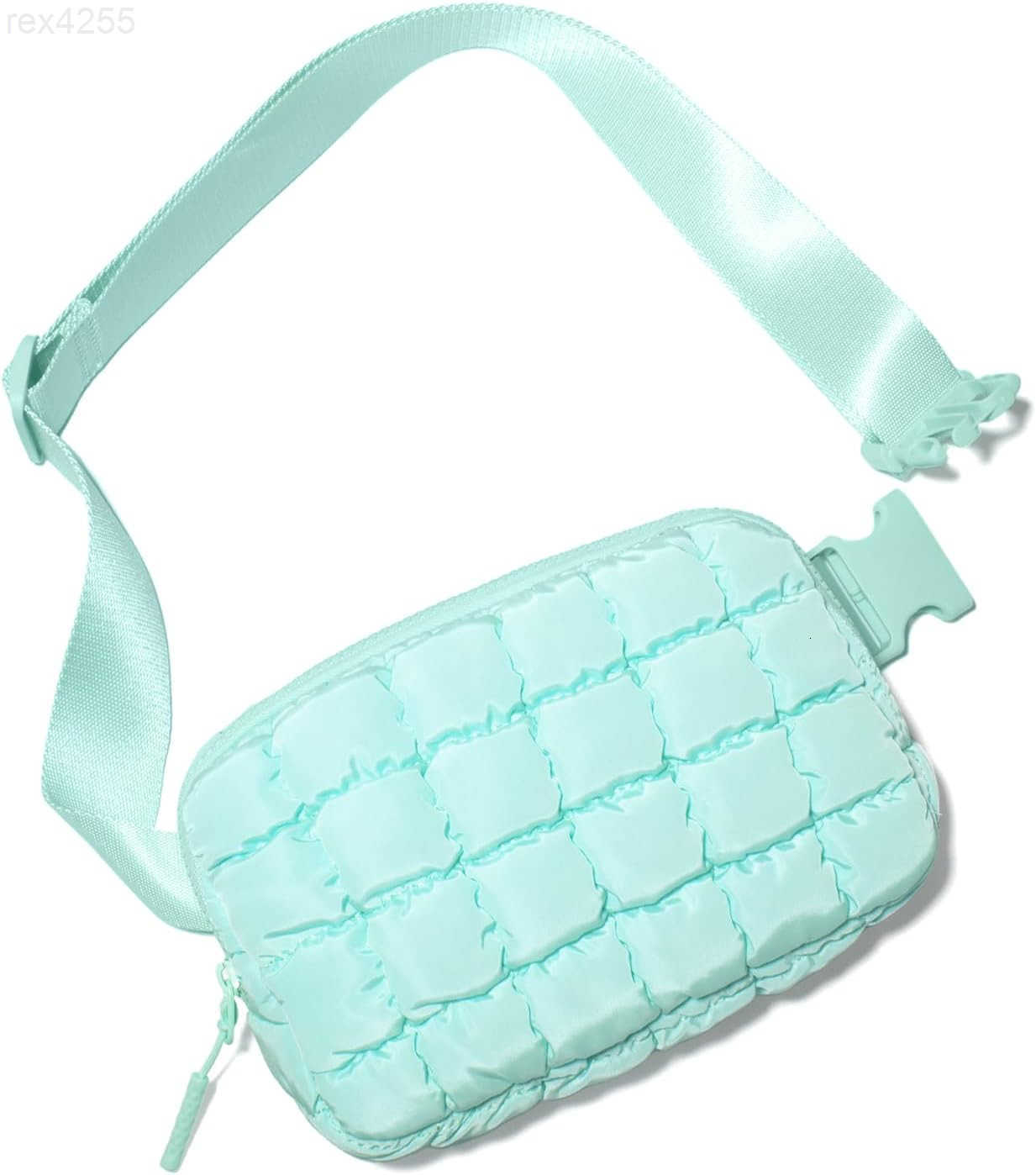 Trending Gifts for Women Puffer Crossbody Bags for Women Belt Bag Fanny Pack with Adjustable Straps Lightweight Quilted Puffy Bag Woman Gifts BlackW25