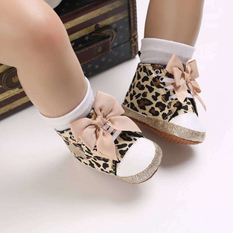 0-1 year old baby Girls fashion leopard print casual sneakers sandals comfortable toddler shoes