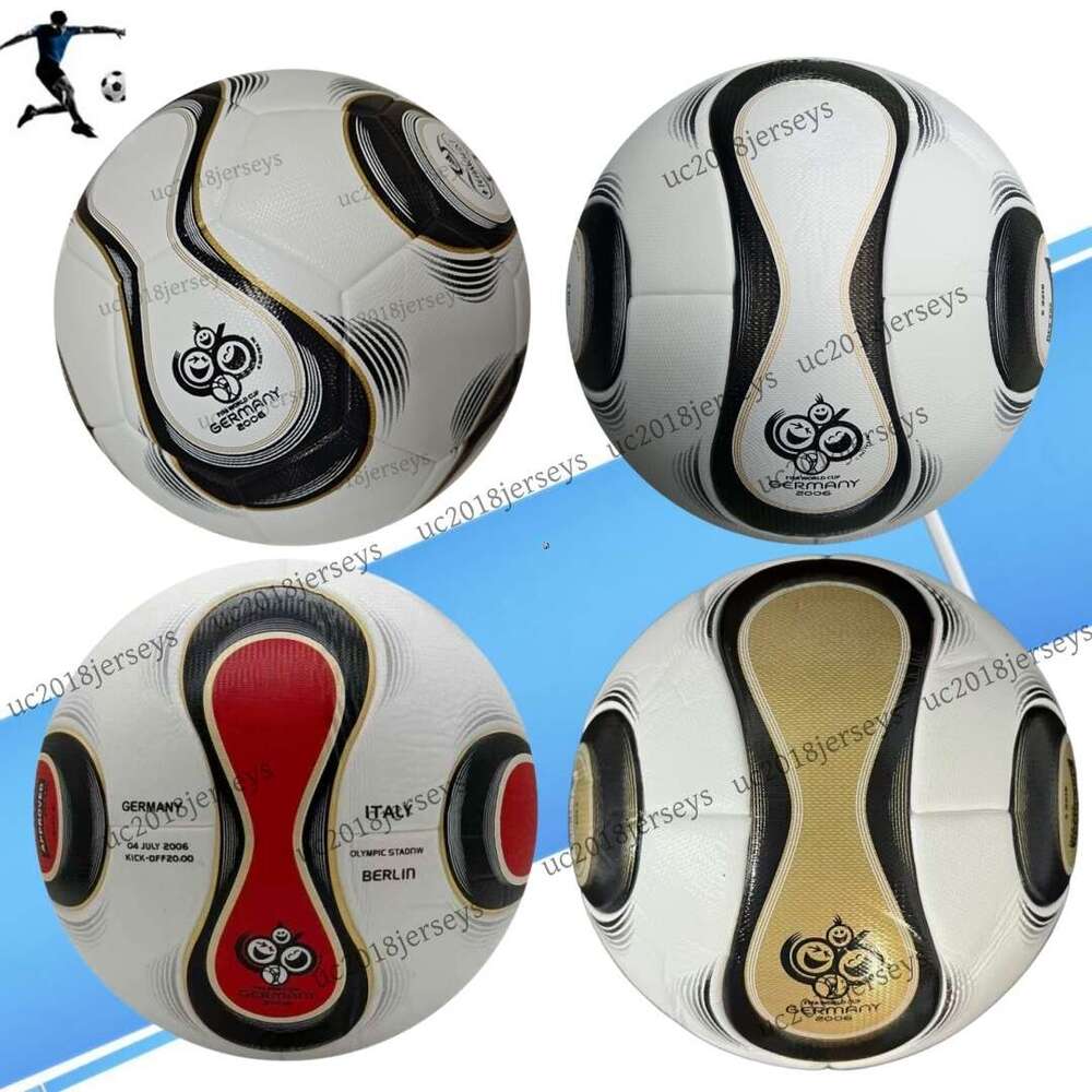 Size 5 Retro Football Balls for the 2006 World Cup Soccer Ball 04 06 10 12 14 Official PU Material Wear Resistant Match Training Football World Cup Football Top