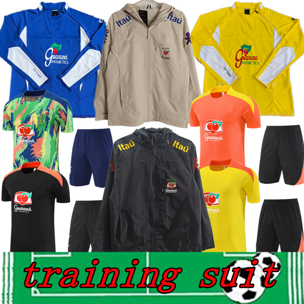 BraziLS 24 25 Copa America Cup NEYMAR VINI JR 2024 2025 Training suit BrasIL National Team Football Shirt 2025 Waterproof jacket JESUS Special tracksuit windbreaker