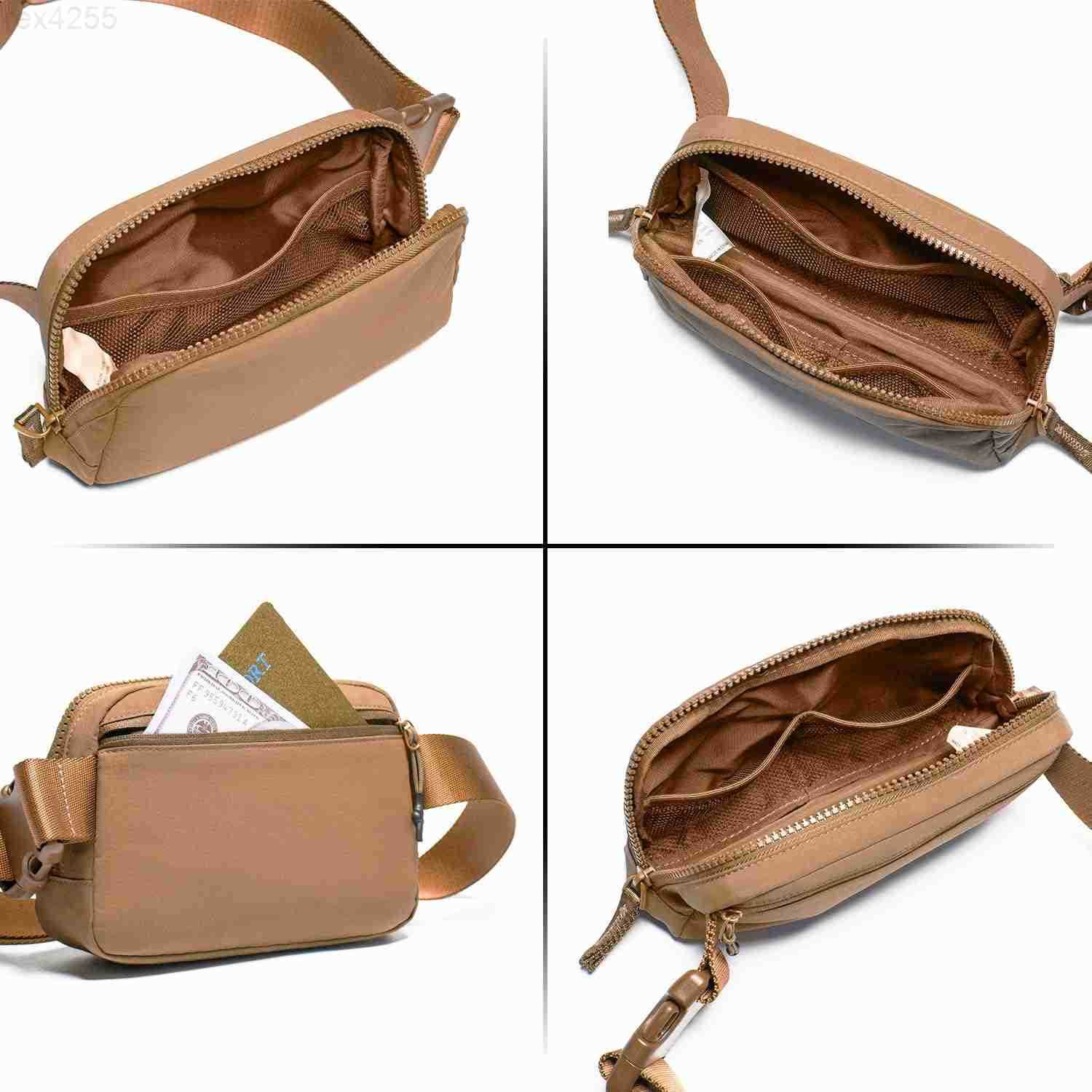 Bag for Women TwoWay Zipper Cross Body Fanny Pack Fashion Waist Packs Everywhere Belt Bag with Adjustable Strap Gifts for Teen Girls Women Men WhiteW2