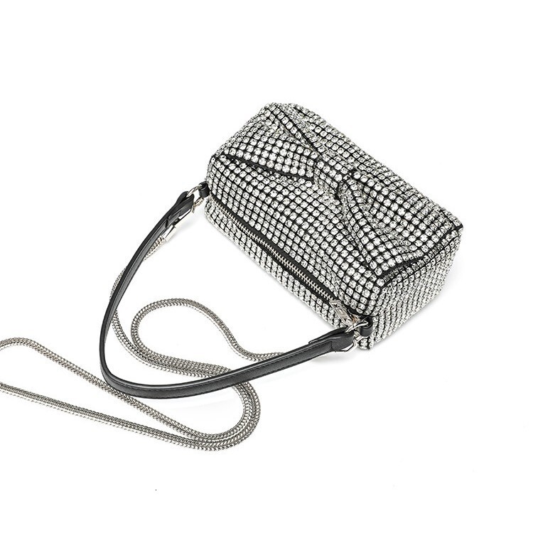 TB BHULAMTE designer bag 2025 Cross-Border New Classic Small Luxury bag Square Bag Bowknot Evening Handbag Rhinestone Clutch Shoulder Bag Full Rhinest