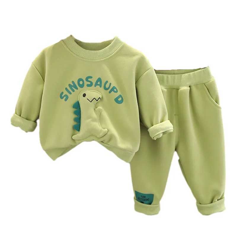 New Autumn Baby Boys Clothes Suit Children Girls Fashion TShirt Pants 2PcsSets Kids Outfits Toddler Costume Infant Tracksuits C250912