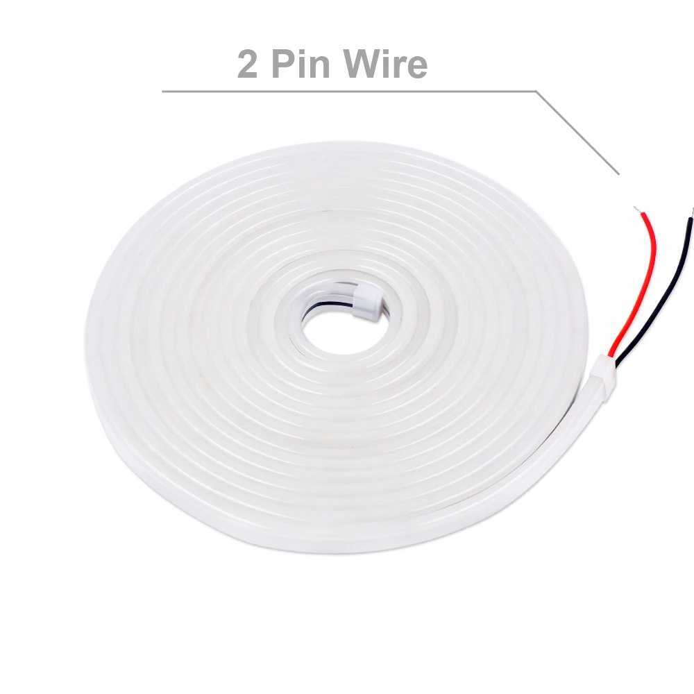 DC 12V LED Neon Strip Rope Lights Neon Sign 6X12mm Flexible Light 2835 120LEDm With 2pin Wire IP67 Waterproof Decoration Home C250912