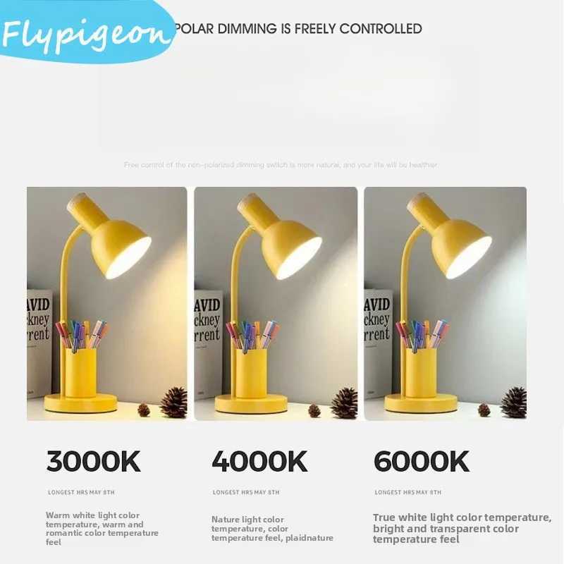 Nordic Ins Style Modern Minimalist Desk Lamp Bedroom Bedside Reading Eye Protection Night Light Home Decor Lighting C251122