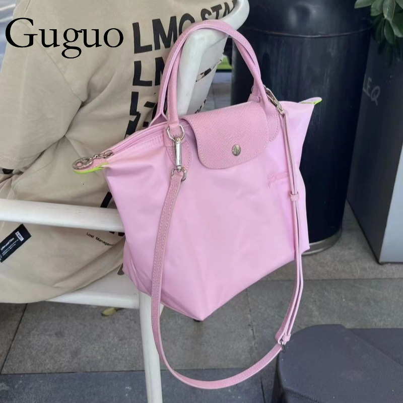 Guguo Free Shipping New Designer Bag Exclusive French Long Champ Bag Embroidered Dumpling Bag Large Capacity Long Champ Tote Bag Women's Bag Unde