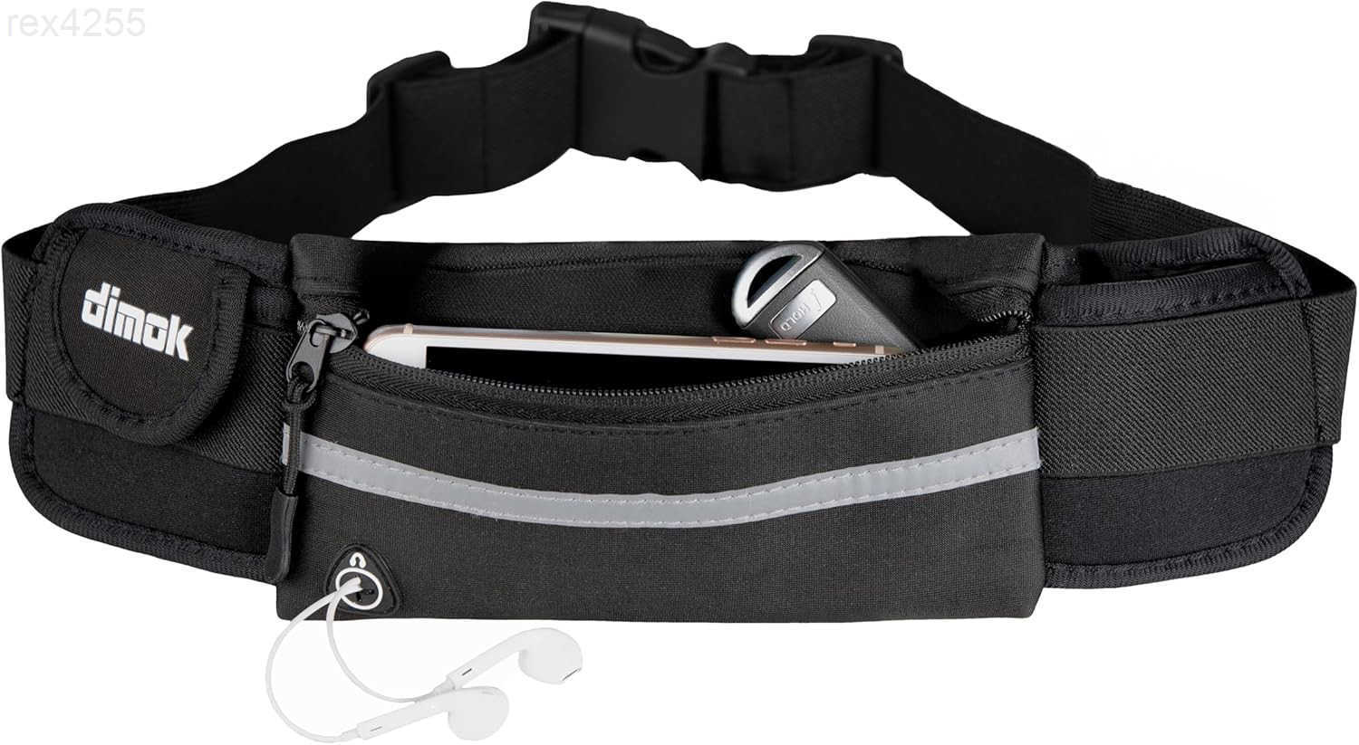 Running Belt Waist Pack Water Resistant Runners Belt Fanny Pack for Hiking Fitness Adjustable Running Pouch for Phones iPhone AndroidW250912