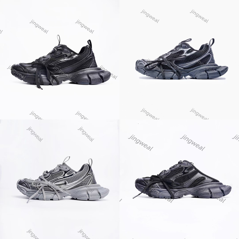 2025 Designer Track 10.0 Casual 17FW Triple-S Sneakers Black White Green Platform Brand Nylon Mesh Outsole Runner Shoes Men Women Outdoor Trainers EUR 3XL B02