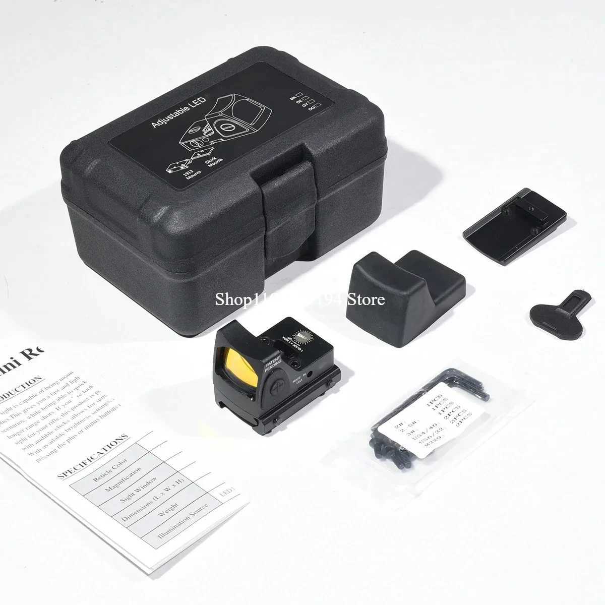 Tactical Red Dot Sight Collimator Reflex Sight Airsoft Hunting Pistol Scope AR15 Optics RifleScope Glock 17 19 for 20mm Rail C250912