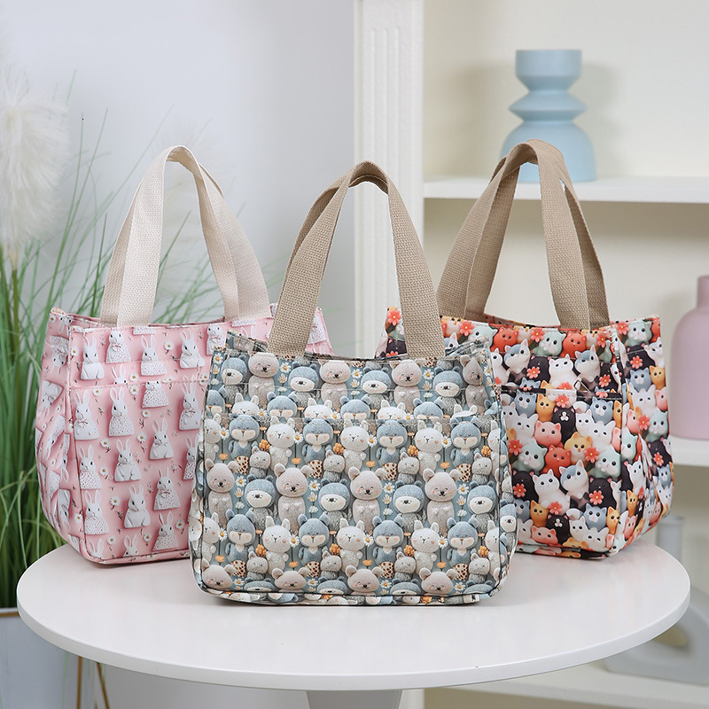 New Cartoon Kitten Designer Bag Portable Mommy Bag Free Shipping Retro Fashion Handbag For Outings Luxury Bag And Carrying Miscellaneous Items