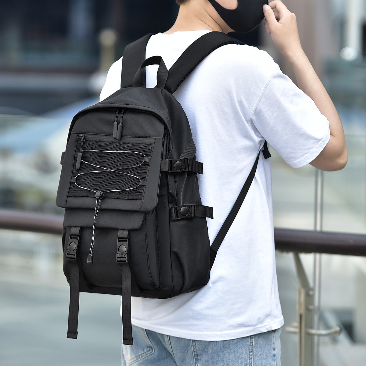 New Style Backpack Unisex Workwear Backpack Travel Casual Fashion Designer Bag Large Capacity Middle And High Free Shipping Luxury Bag School School B