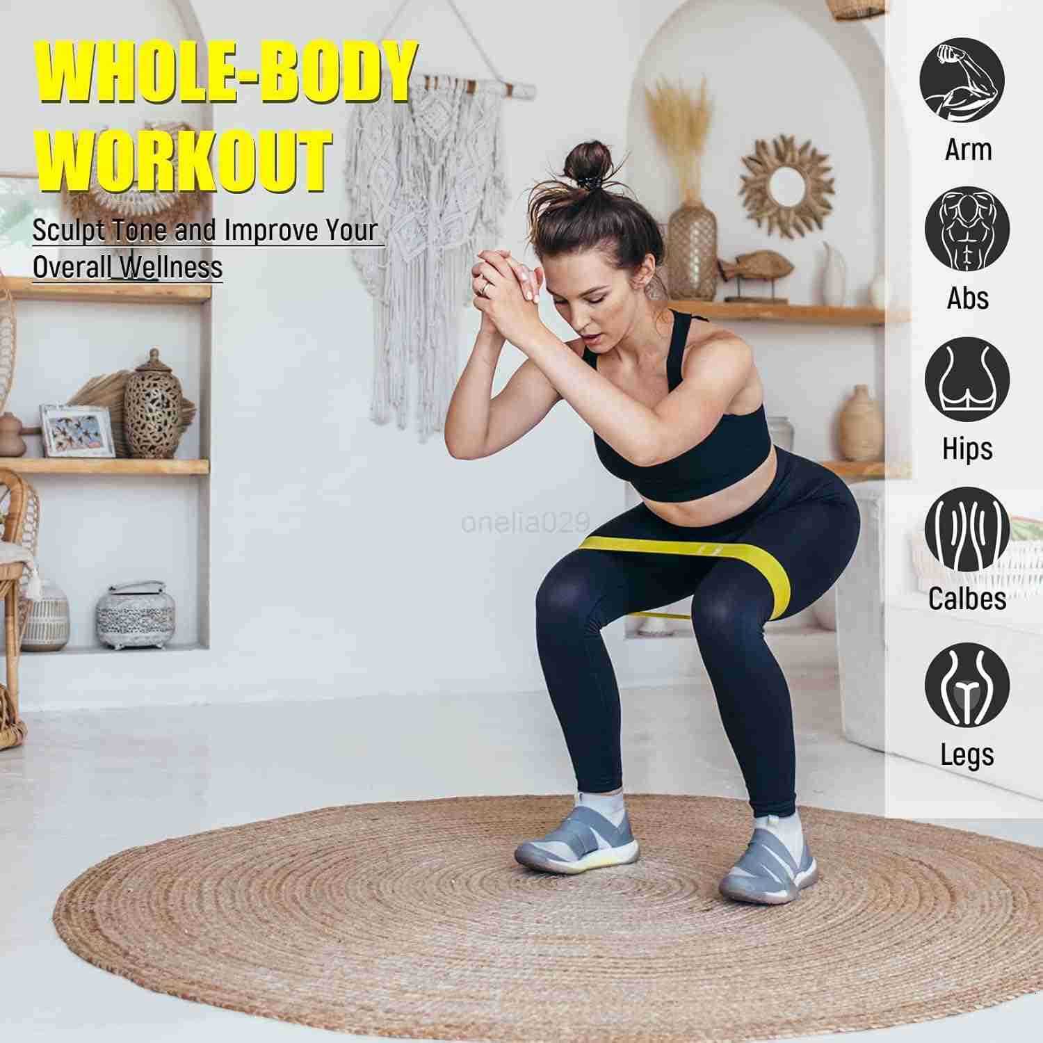 20 Pcs Resistance Bands for Women Men 10115 Lbs 5 Different Resistance Levels Loop Exercise Bands for Leg Working Gym W250912