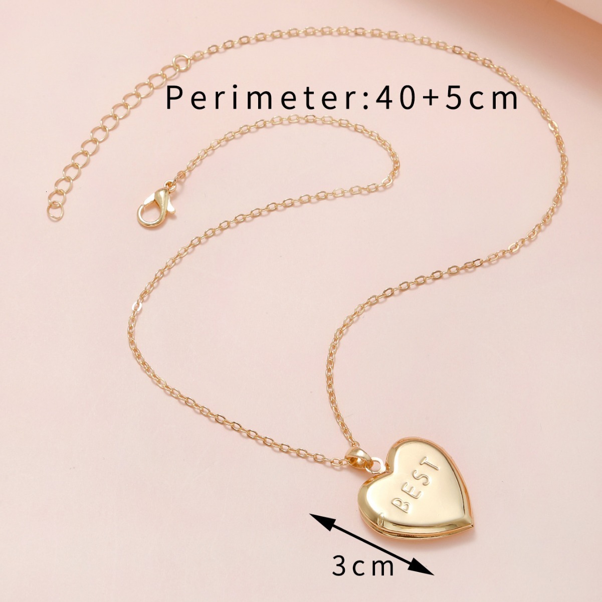 DIY Accessories Photo Box Heart Shape Engraving Best Hot Item Pendant Openable Necklace Women's Jewelry