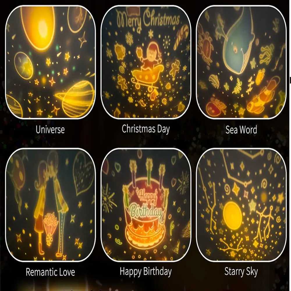 Star Projector Night Light for Kids BedroomCeiling Projector Lamp for Girls Boys ToddlesRoom Decor light C251122
