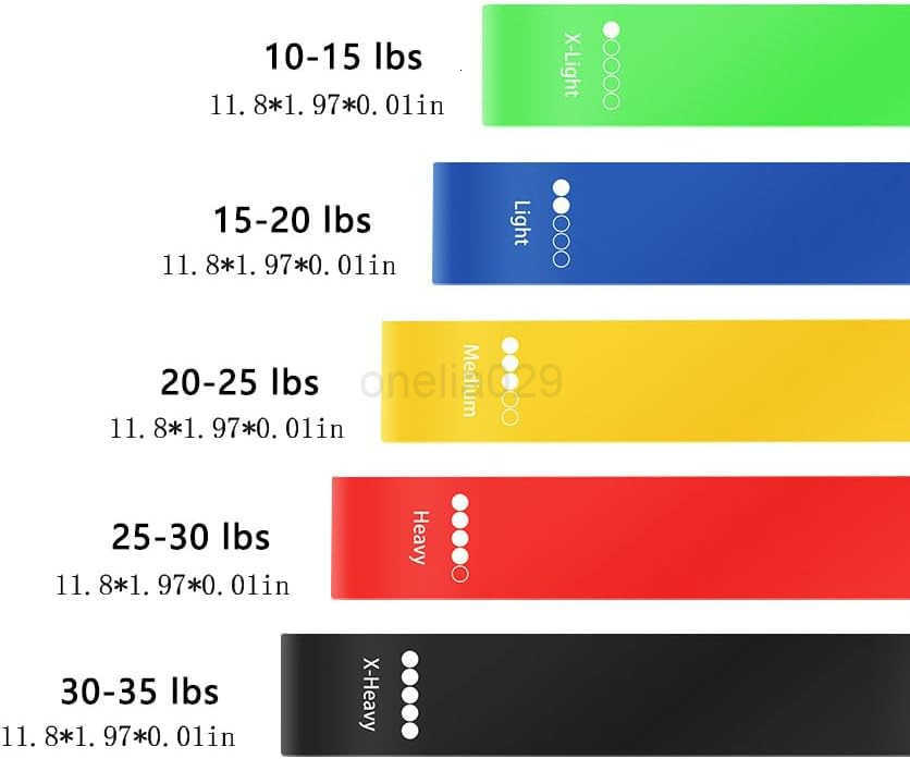 5 Pcs Resistance Bands Hofull Exercise Bands for Women Men with Instruction Guide and Carry Bag Resistance Loop for Yoga Pilates Fitness and Home Work