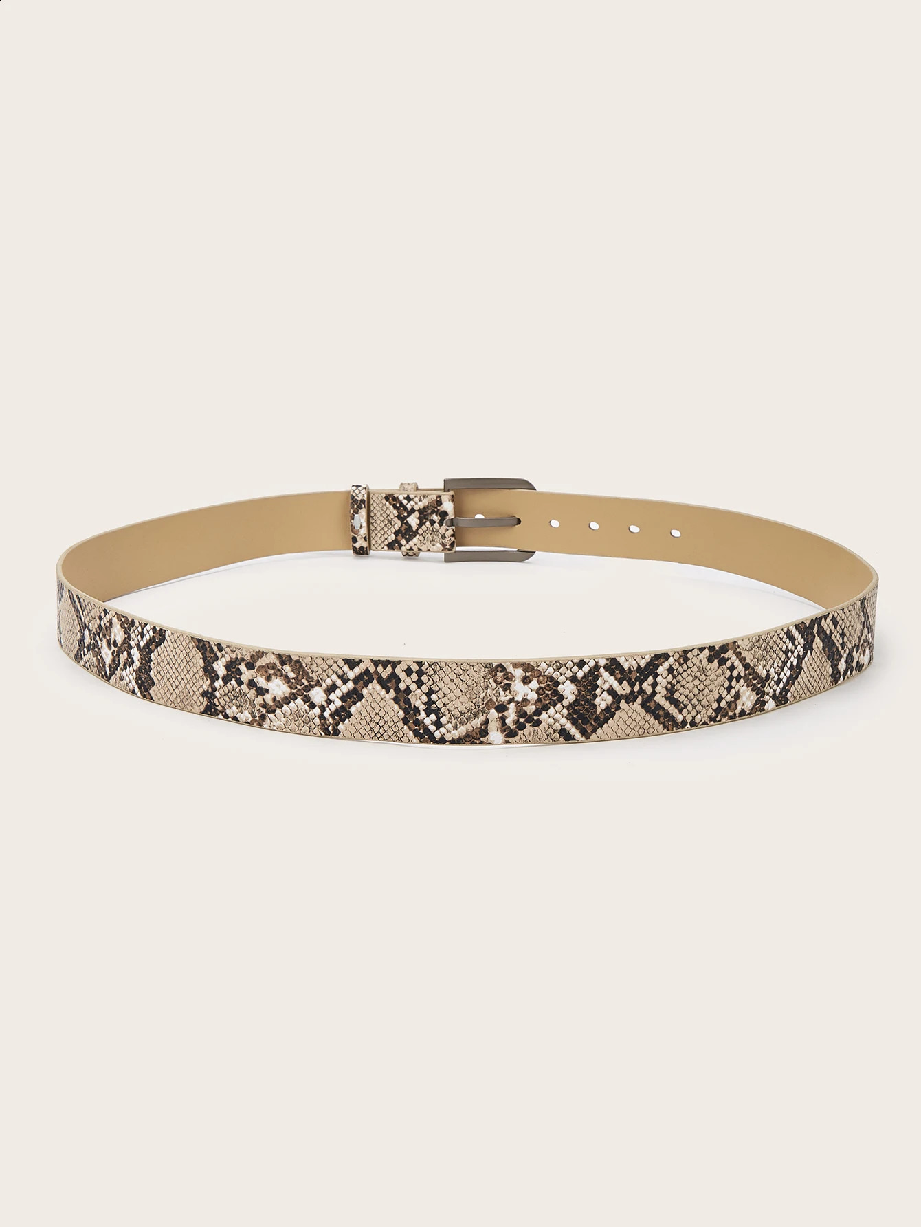 1pc mens snake print western style casual belt a versatile decorative belt for jeans 250911