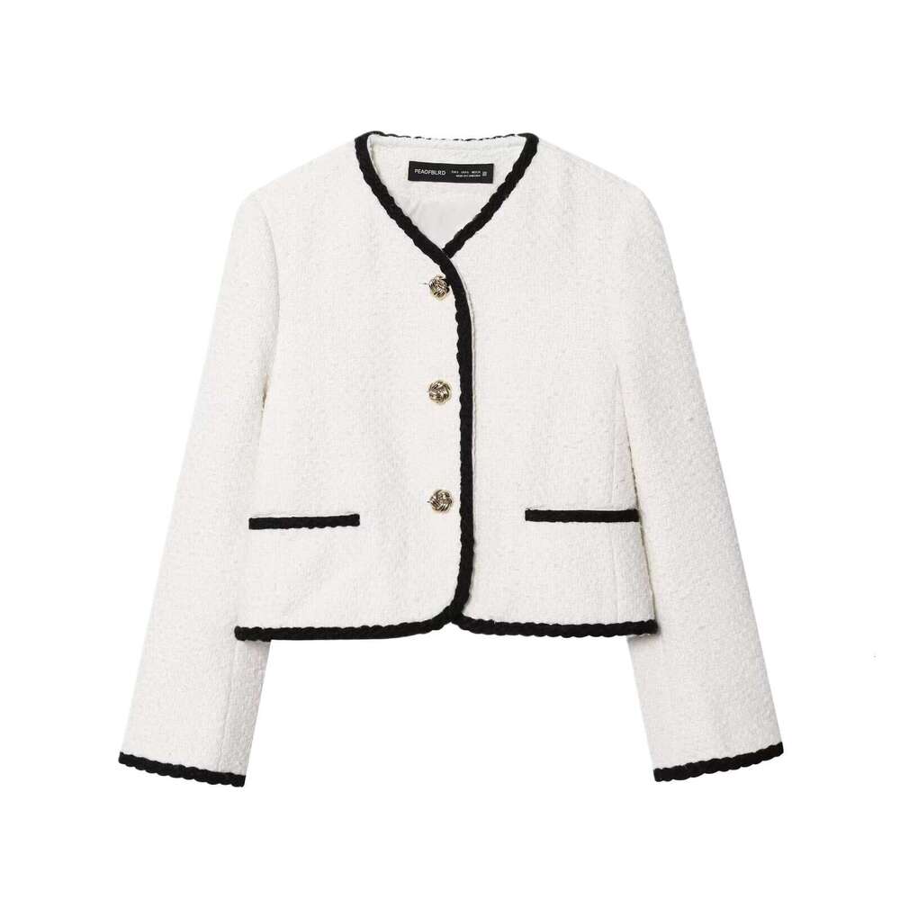 DHEssentials Z Brand Women's Clothing 2025 Autumn New Little Chanel Style Coat Feminine Chic Top 1293054