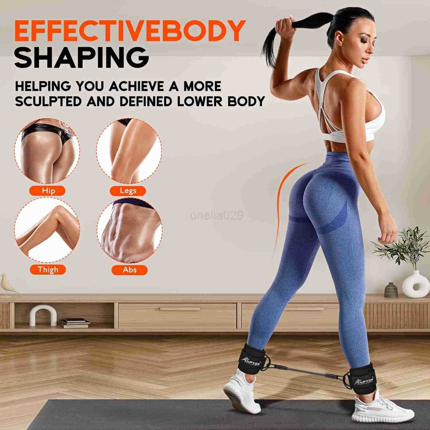 Ankle Resistance Bands Ankle Bands for Working Out with Cuffs Resistance Bands for Leg Butt Training Workout Equipment for Kickbacks Hip Gluteus Train