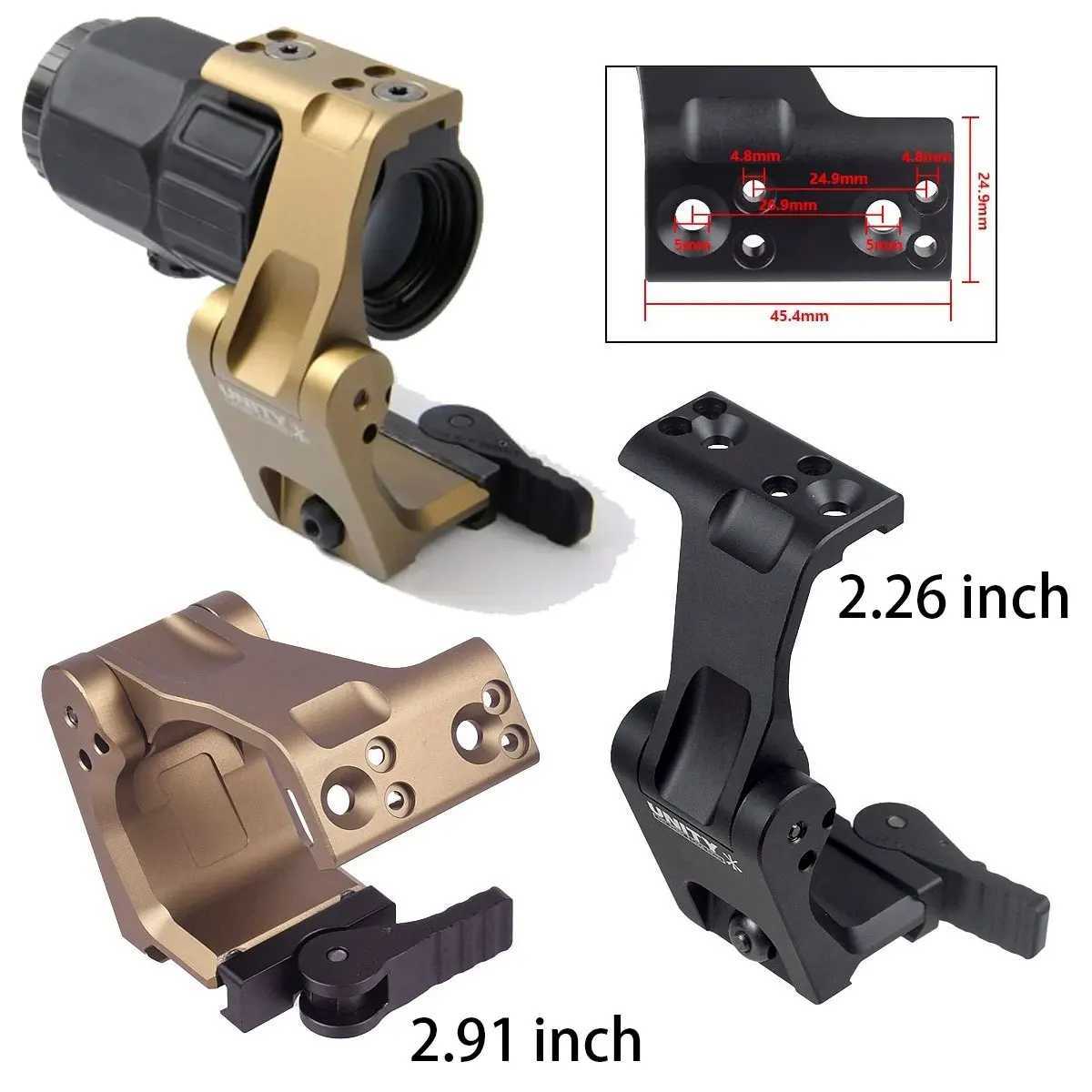 FAST FTC OMNI Magnifier Riser Unity Tactical Mount 226 291 Scope Sight Folding G33 G43 G45 3X Airsoft RifLEscope C250912
