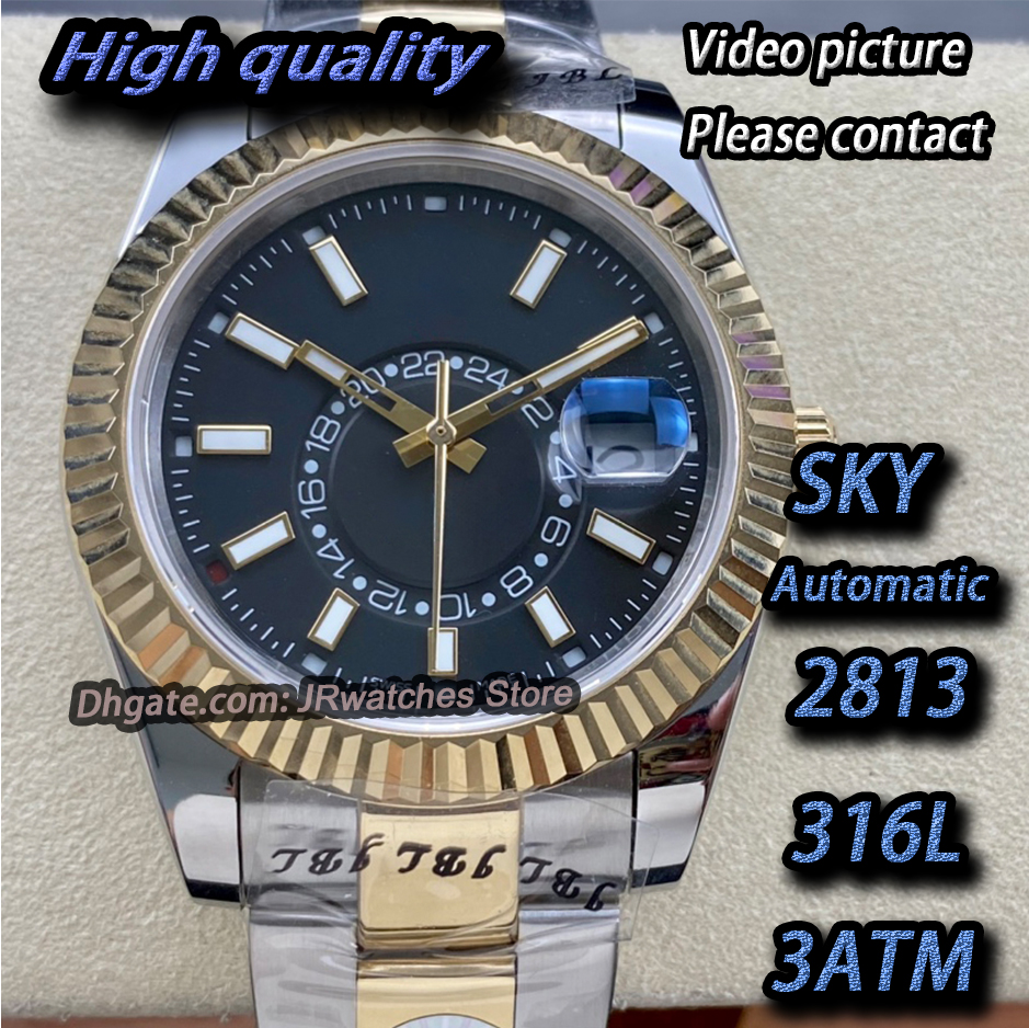 Men Watch Luxury Watch SKY Dweller Watches Luxury Designer Watch High quality watches Cal. 2813 Automatic Mechanical Watch Stainless Steel Watch 30m Waterproof 42MM