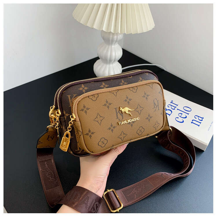 Designer Bags Luxury Crossbody Bags for Women 2026 New Fashion Pattern Printed Shoulder Small Square Crossbody Chest Bag