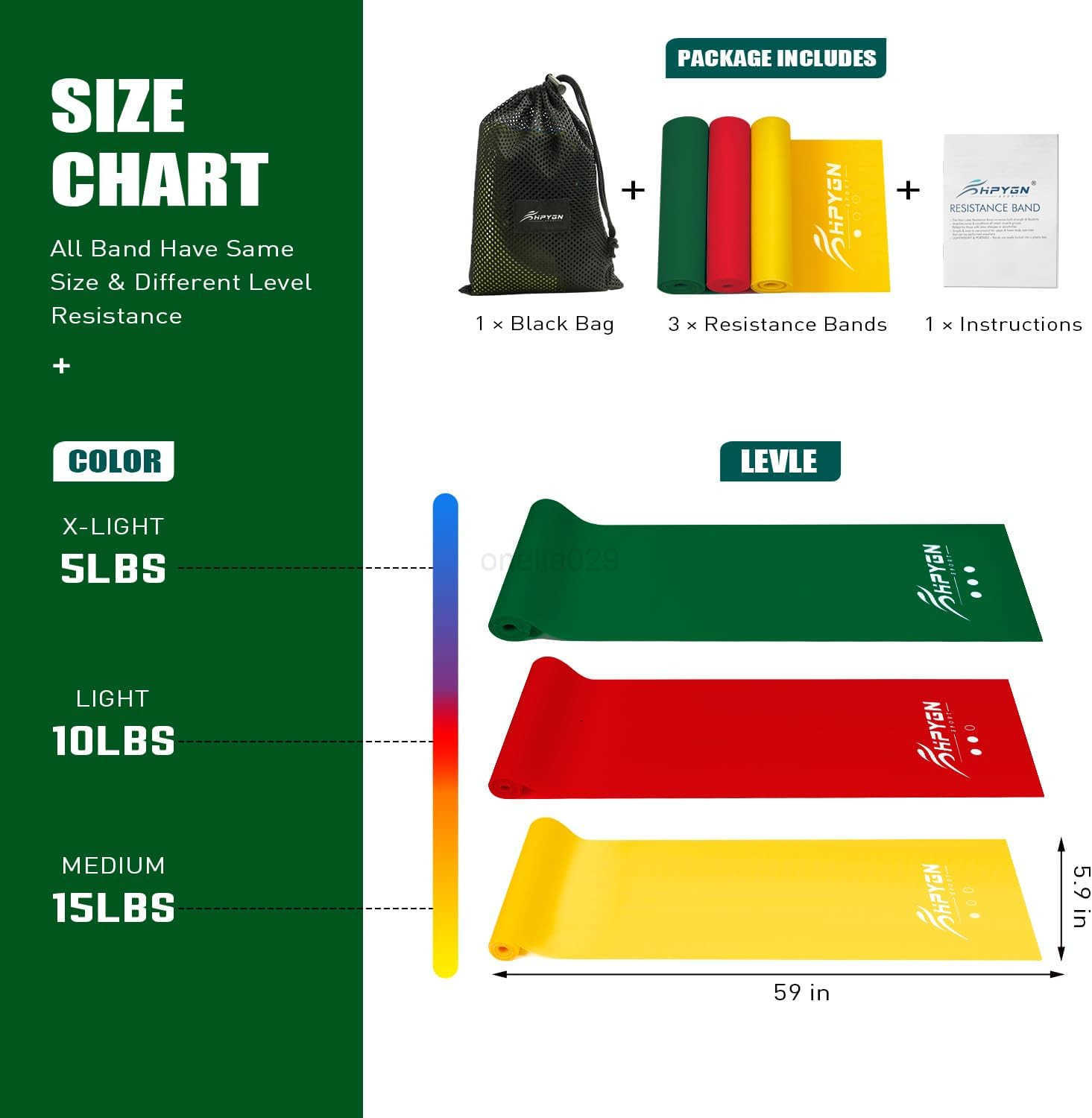 Resistance Bands Exercise Bands Physical Therapy Bands for Strength Training Yoga Pilates Stretch Elastic Band with Different Strengths Workout Bands 