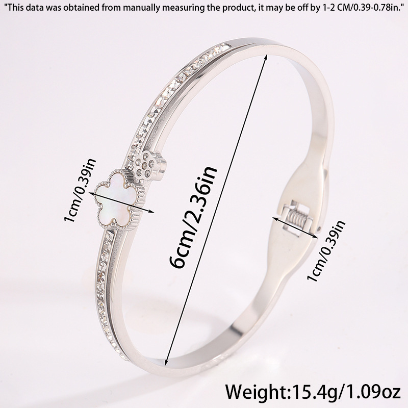 Classic five leafs Flower Designer Bangle Luxury Bracelets Women's Fashion Wedding Jewelry Accessories Trendy Fashion Party Gifts Christmas Gift 