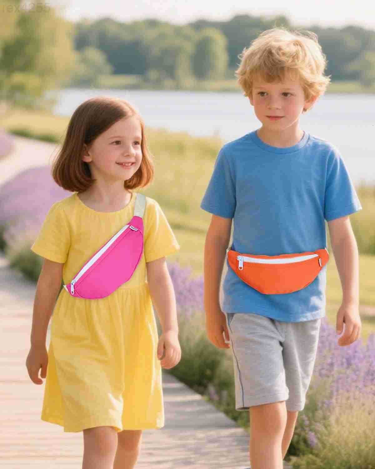 Fanny Pack for Kids Small Waist Bags for Boys and Girls Fashionable Waist Pack Crossbody Belt Bag with Adjustable Strap Lightweight Chest Bag for Spor