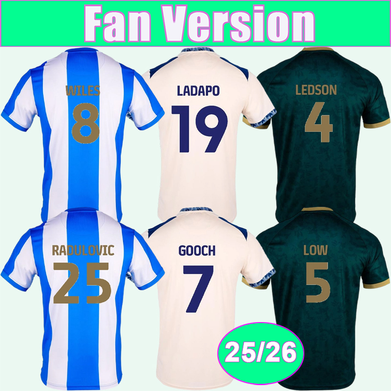 25 26 Huddersfield Town Mens Soccer Jerseys LEDSON TAYLOR HARNESS ROOSKEN BALKER WALLACE WHATMOUGH Home Away 3rd Football Shirts