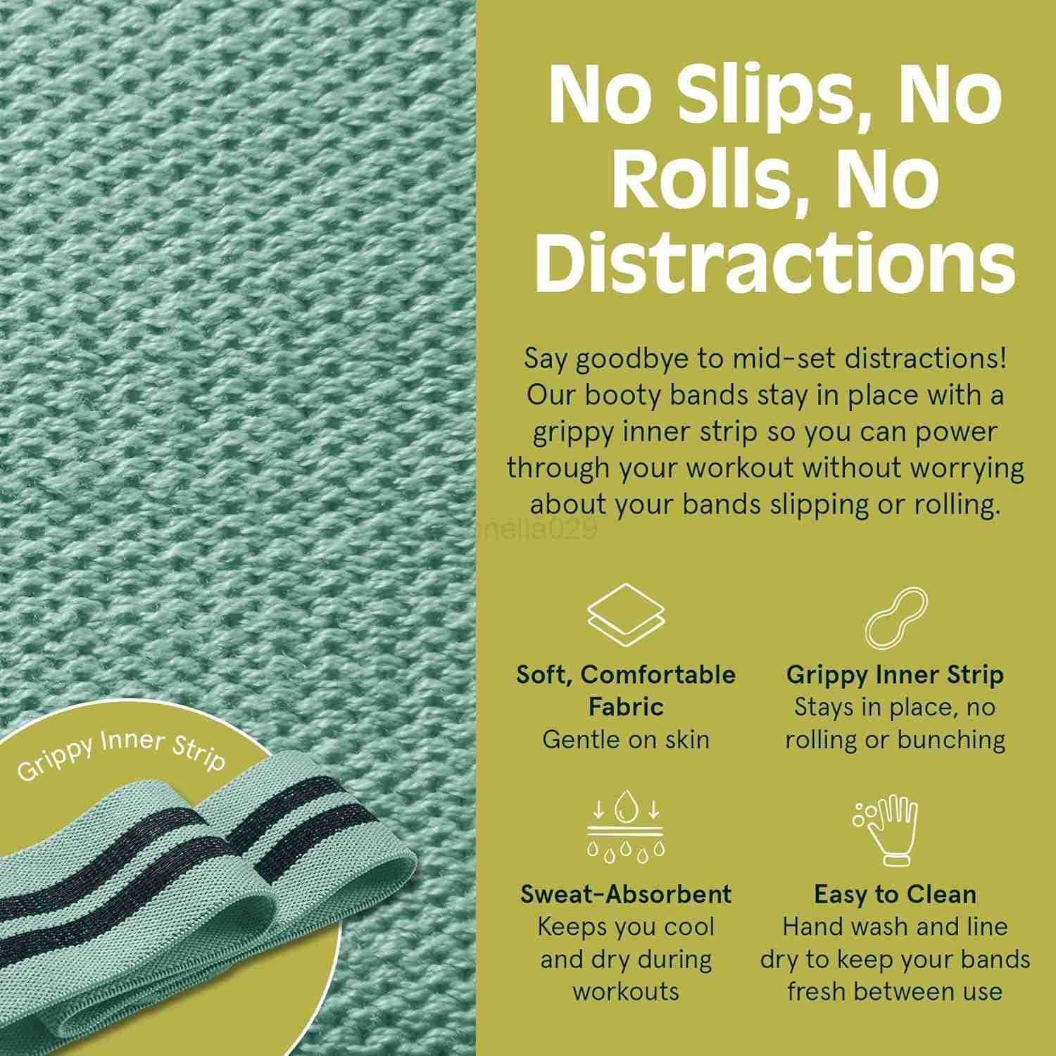 Retrospec Engage Booty Bands Resistance Band Set for Working Out Exercise Lightweight Portable for Men Women W250912