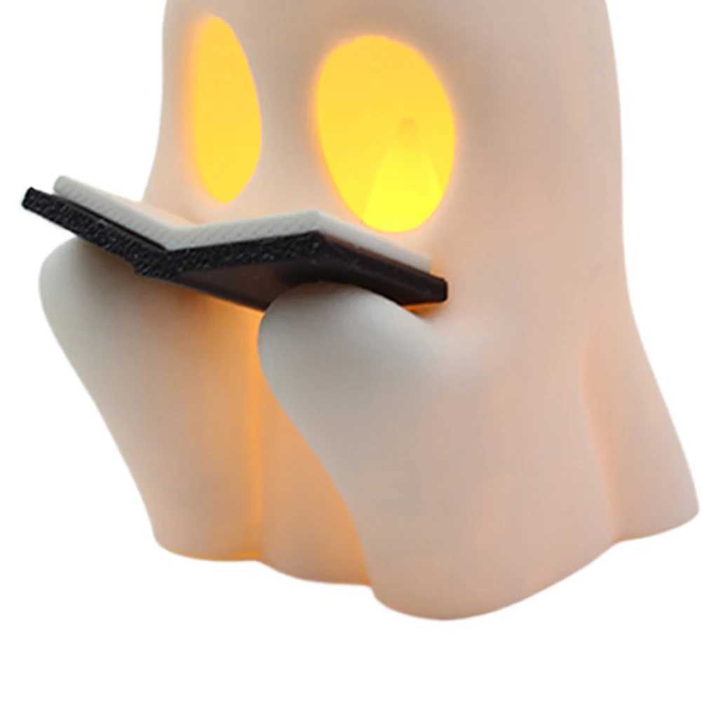 PVC Choir Ghost NightLight Flameless Flickering Candles BatteryPowered Halloween Decorative Lamp 2025 Halloween Atmosphere Prop C251122