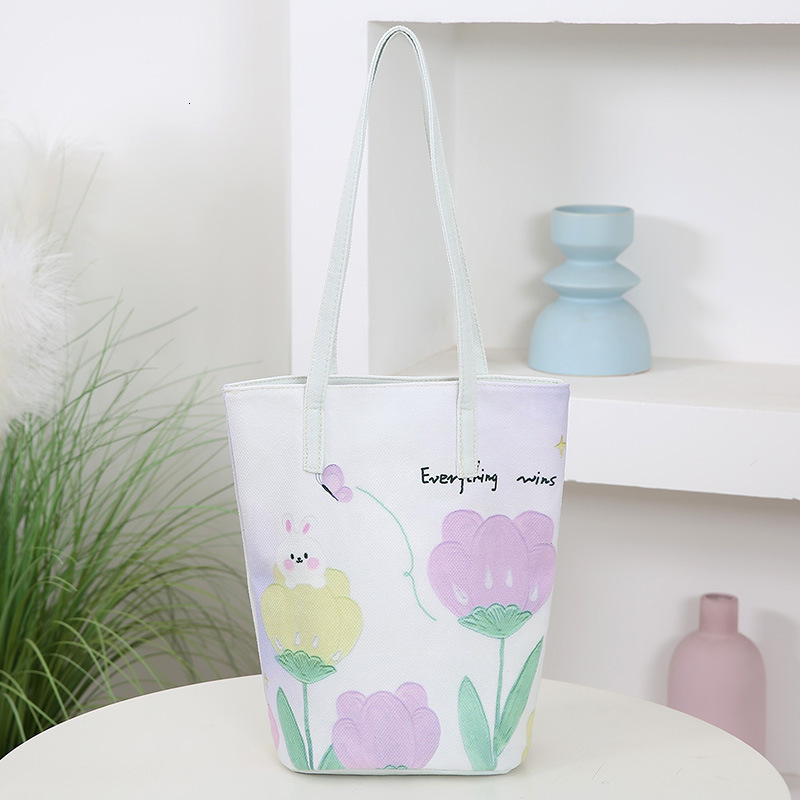 Floral Velvet Bag Versatile Large Capacity Bucket Bag Women S Printed Free Shipping Handbag Casual Artistic High End Fashion Luxury Bag Designer Bag S