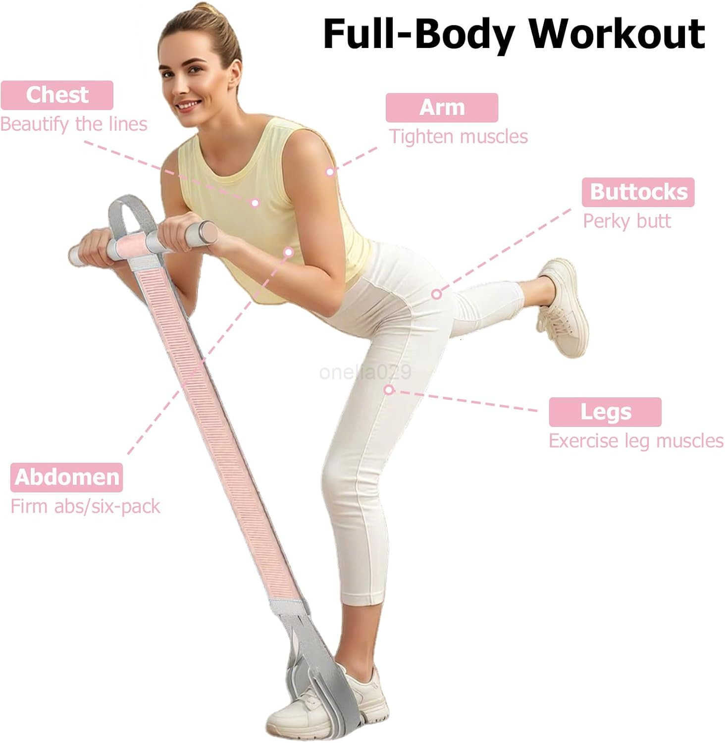 Resistance Bands with HandlesYoga Pedal Workout BandsMultifunction Pull Up Bands Situp Workout Equipment Home Gym for ArmAbdomenWaistLeg Stretching Sl