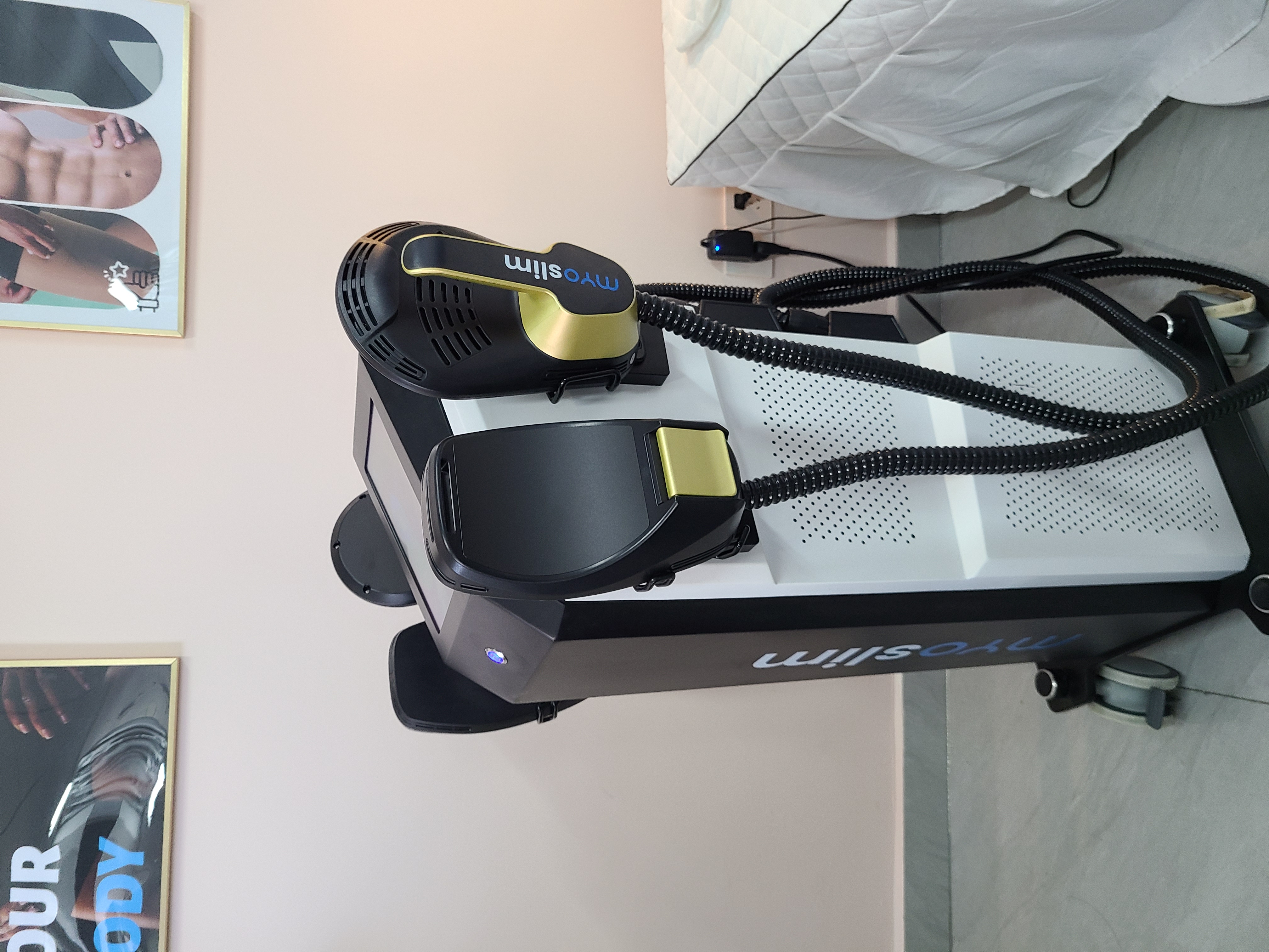 EMS Body Slimming Machine Myoslim Non Invasive Fat Burning Equipment For Spa Beauty Salon Reduce Cellulite Build Abs Improve Body Shape Muscle Toning 