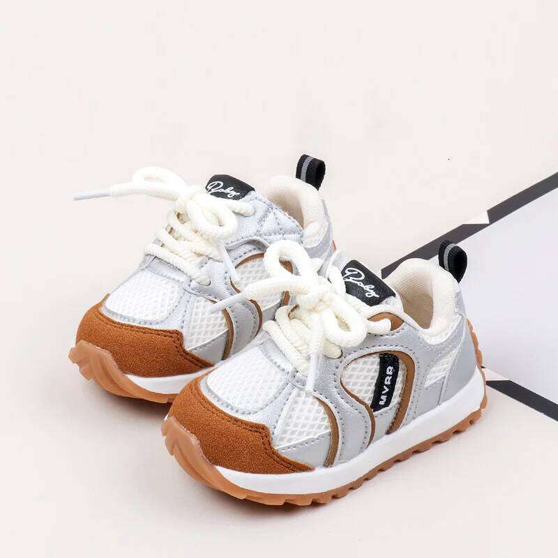 Boys Girls Spring and Summer Mesh Single New Soft Bottom Non-slip Walking 1-2 Years Old Baby Trend Casual Shoes