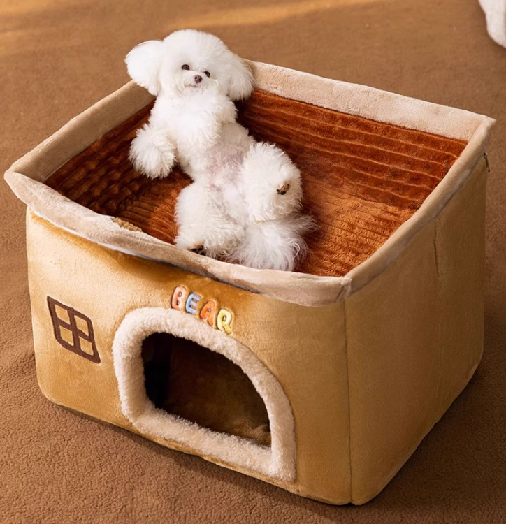 Four Seasons Compatible Canine Feline Cozy Shelter Easy-Clean Modular Furniture