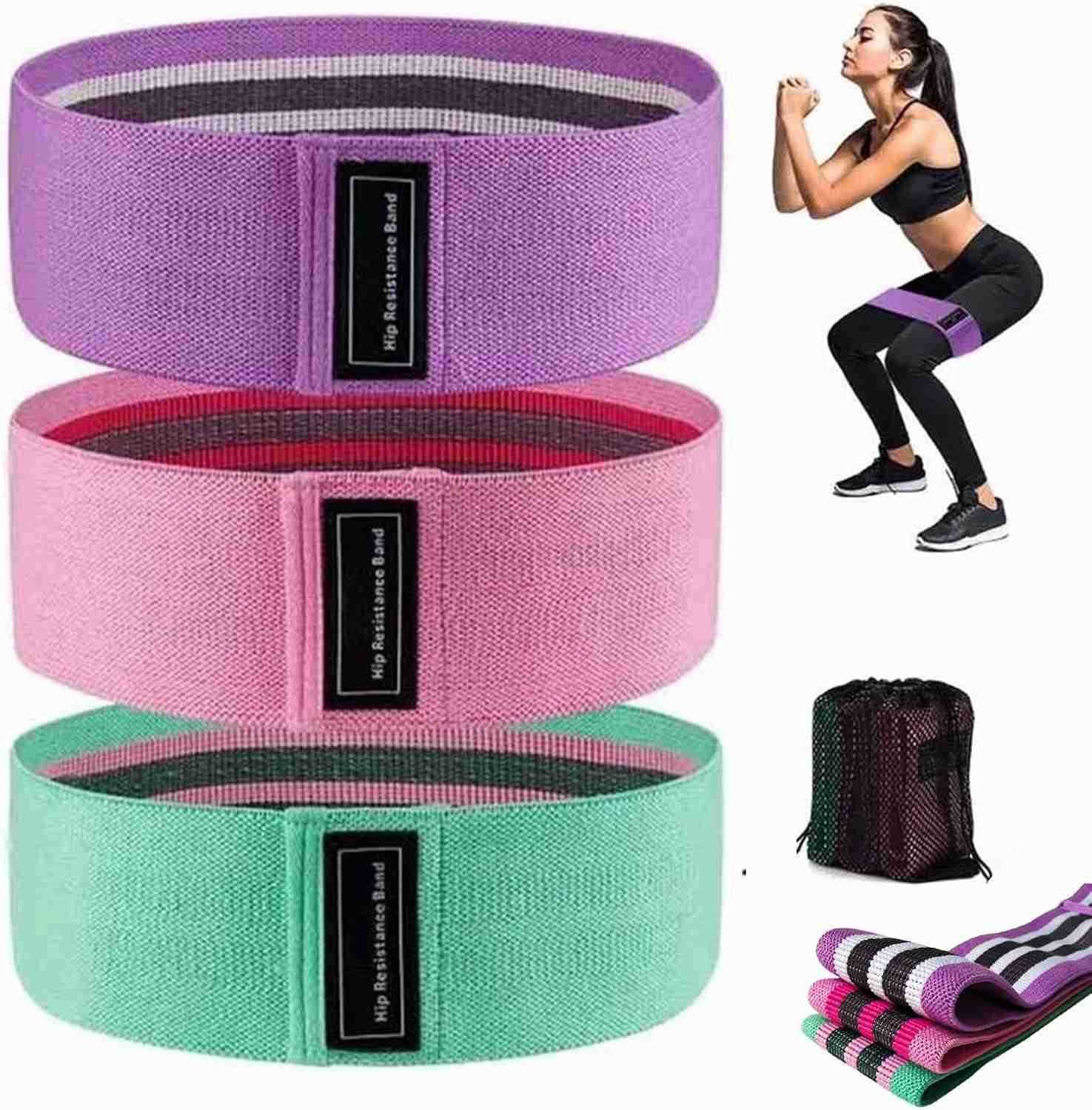 Resistance Bands for Working Out Resistance Bands 3 Set of Stretch Exercise Workout Bands for Booty Legs Booty Band for Yoga Starter Set Pilates Worki