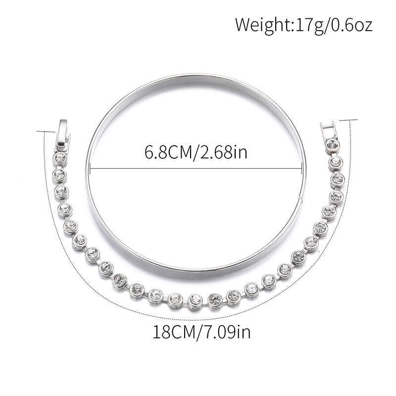 Alloy Fashionable Bracelet for Women Smooth Imitation Gold Jewelry